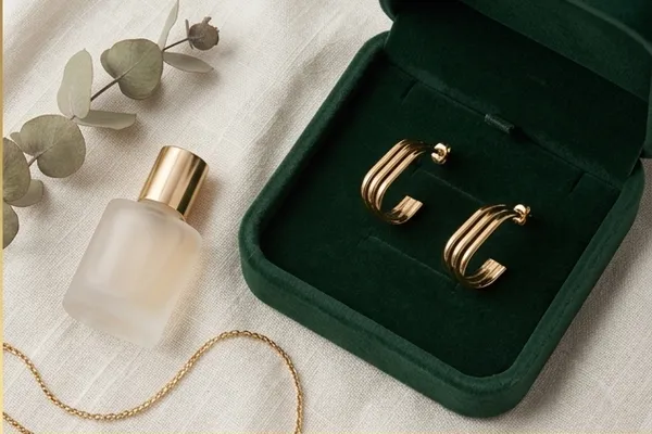 Gold_Alloy_Triple_Hoop_Earrings_For_Women