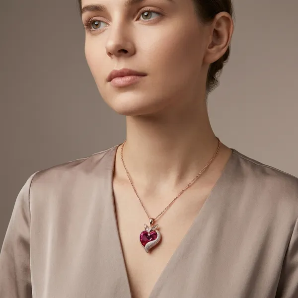 Pink_Crystal_Heart_Pendant_Necklace_Rose_Gold_Chain_For_Women