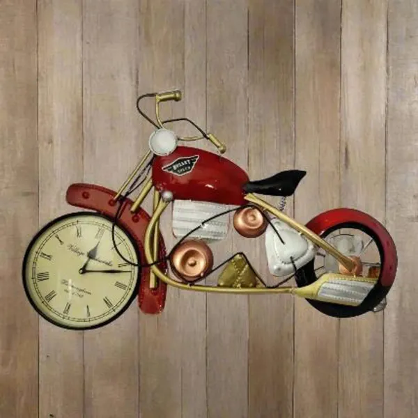 Iron_Decorative_Red_Speed_Bike_Wall_Clock