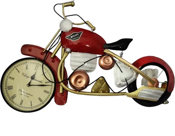 Iron_Decorative_Red_Speed_Bike_Wall_Clock