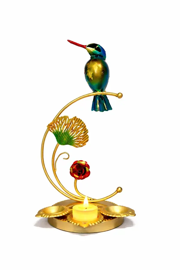 Iron_Decorative_Gold_Kingfisher_Bird_Tealight_Holder