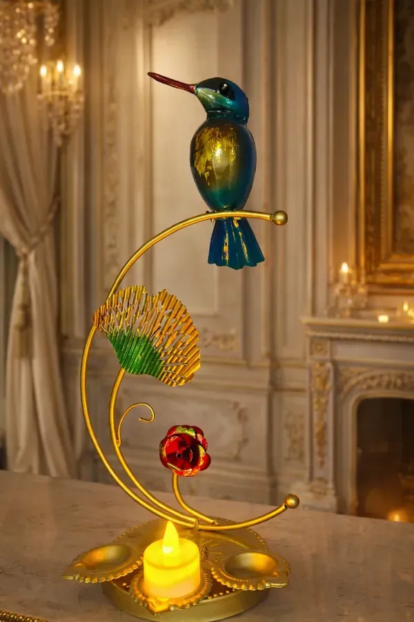 Iron_Decorative_Gold_Kingfisher_Bird_Tealight_Holder