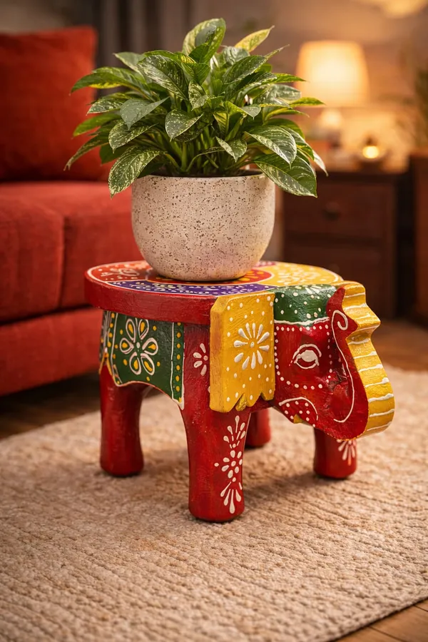Wooden_Decorative_Elephant_Stool