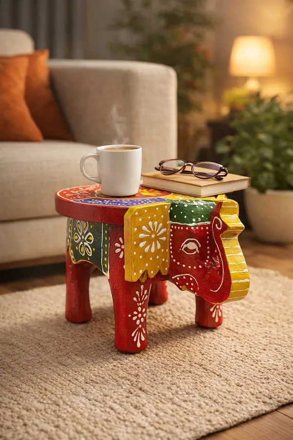 Wooden_Decorative_Elephant_Stool