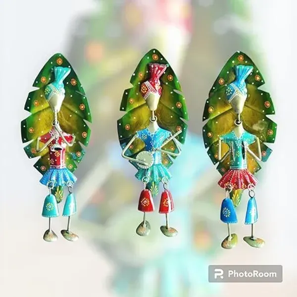 Iron_Teal_Lady_Musician_Wall_Art_Set_Of_3