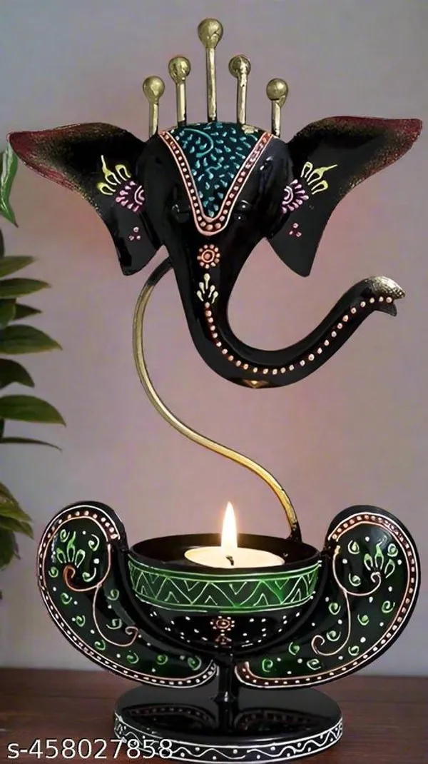 Iron_Handcrafted_Ganesha_Tealight_Holder