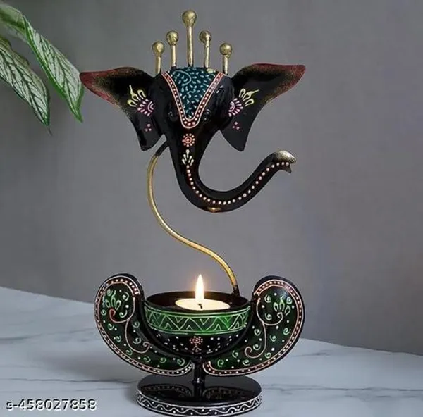 Iron_Handcrafted_Ganesha_Tealight_Holder