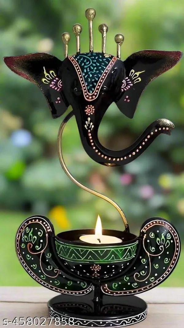 Iron_Handcrafted_Ganesha_Tealight_Holder