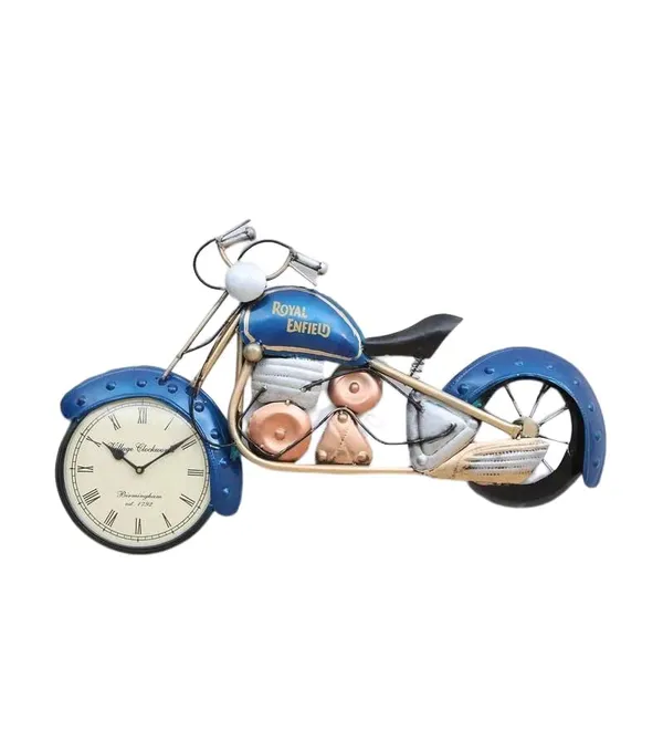 Iron_Decorative_Blue_Bike_Wall_Clock
