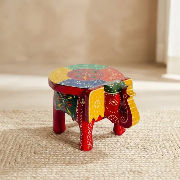 Wooden_Decorative_Elephant_Stool