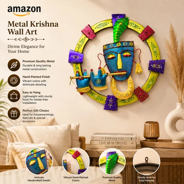 Metal_Krishna_Wall_Art