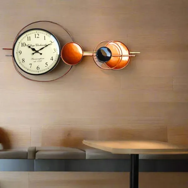Iron_Galaxy_Orange_Decorative_Wall_Clock
