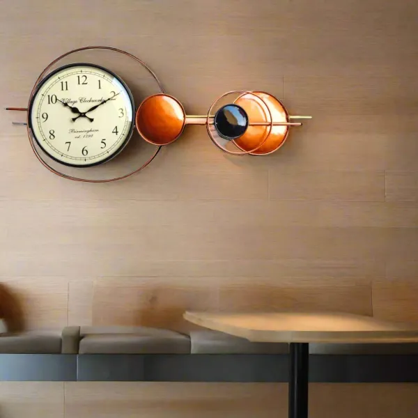 Iron_Galaxy_Orange_Decorative_Wall_Clock