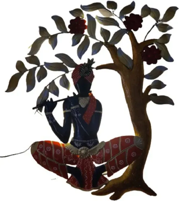 Iron_Devotional_Gold_Multicolor_Lord_Krishna_LED_Wall_Art
