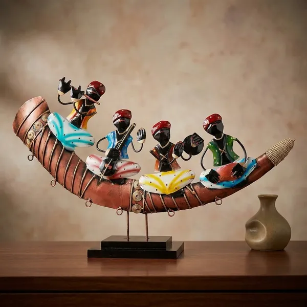 Iron_Folk_Multicolor_Musicians_Curved_Base_Showpiece