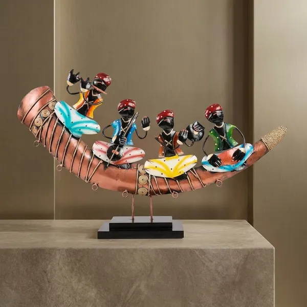 Iron_Folk_Multicolor_Musicians_Curved_Base_Showpiece