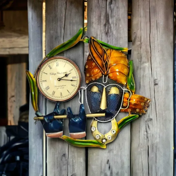 Iron_Devotional_Multicolor_Shri_Krishna_Wall_Clock