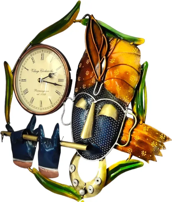 Iron_Devotional_Multicolor_Shri_Krishna_Wall_Clock
