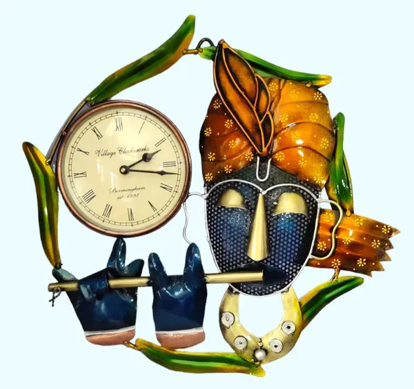 Iron_Devotional_Multicolor_Shri_Krishna_Wall_Clock