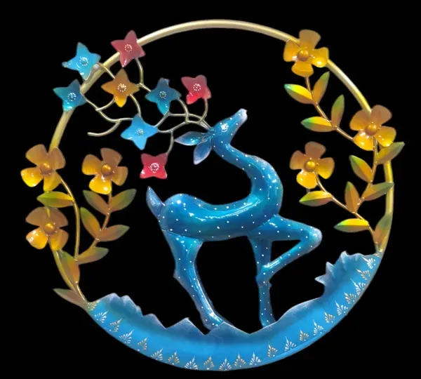 Iron_Floral_Dancing_Deer_Wall_Art