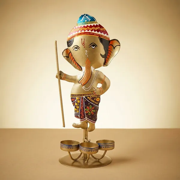 Iron_Devotional_Ganesha_Tealight_Holder