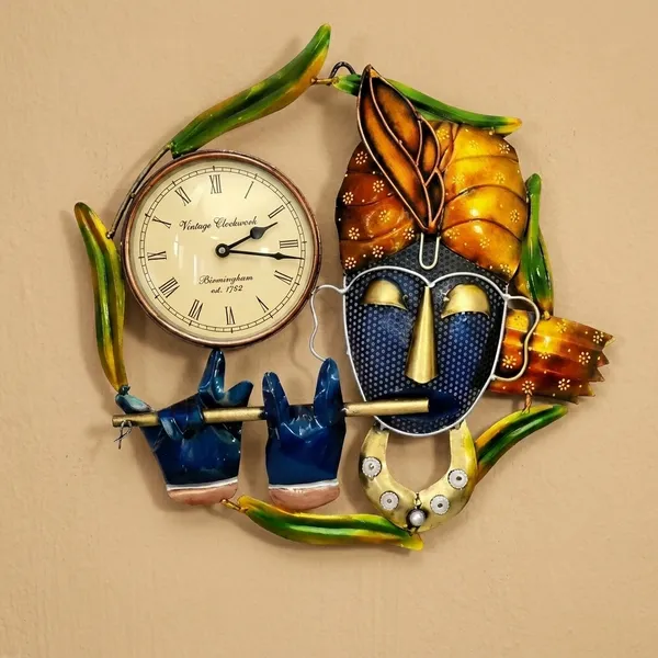 Iron_Decorative_Krishna_Analog_Wall_Clock