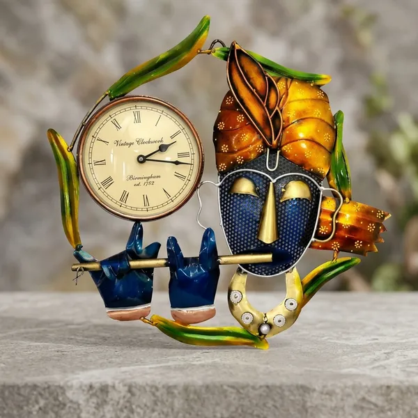 Iron_Decorative_Krishna_Analog_Wall_Clock