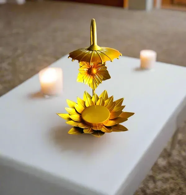 Iron_Gold_Lotus_Kamal_Decorative_Stand