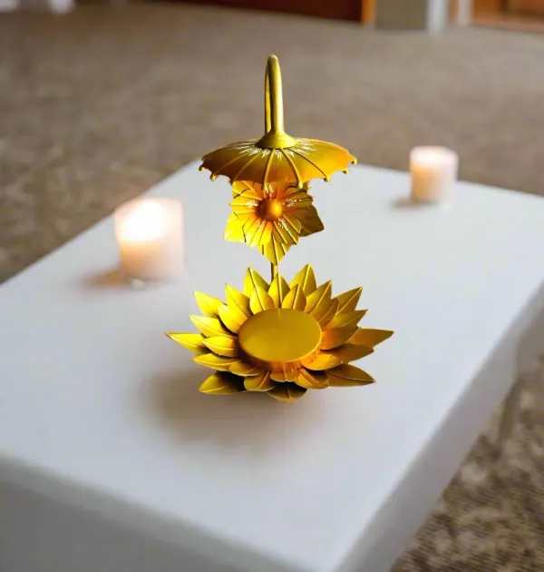 Iron_Gold_Lotus_Kamal_Decorative_Stand
