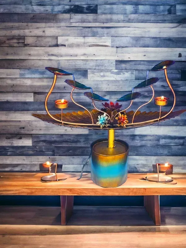 Iron_Gold_Battery_Powered_Indoor_Water_Fountain