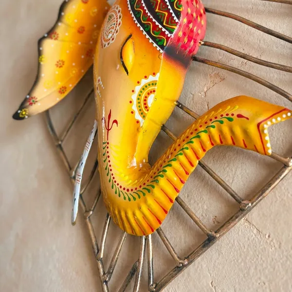 Iron_Devotional_Yellow_And_Gold_Ganesha_Decorative_Showpiece