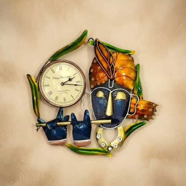 Iron_Devotional_Multicolor_Shri_Krishna_Wall_Clock