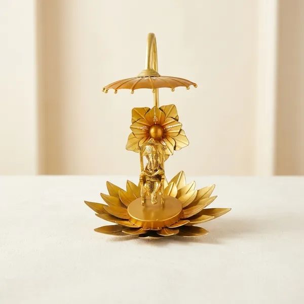Iron_Gold_Lotus_Kamal_Decorative_Stand