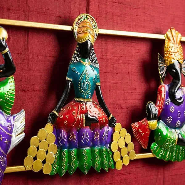 Iron_Devotional_Laxmi_Ganesh_Saraswati_Gold_Multicolor_Showpiece