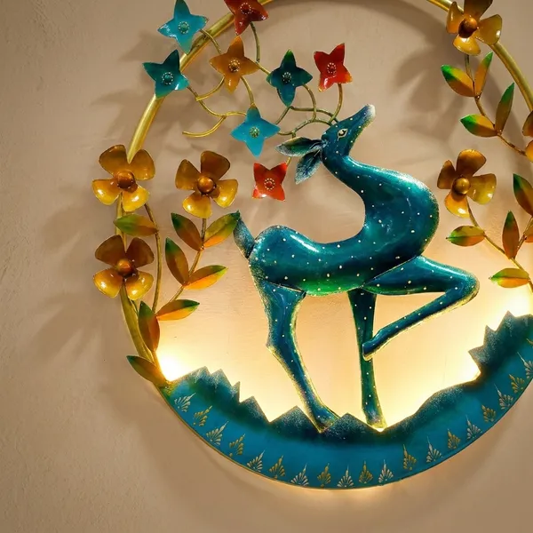 Iron_Floral_Dancing_Deer_Wall_Art