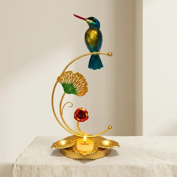 Iron_Decorative_Gold_Kingfisher_Bird_Tealight_Holder