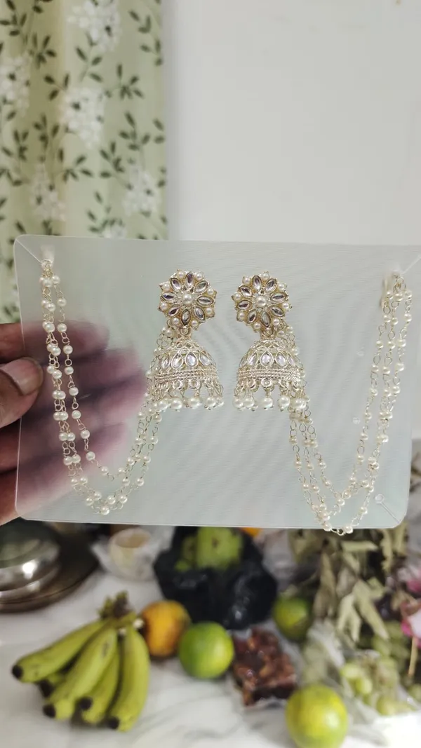 Gold_Pearl_Floral_Stud_Jhumka_Earrings_For_Women