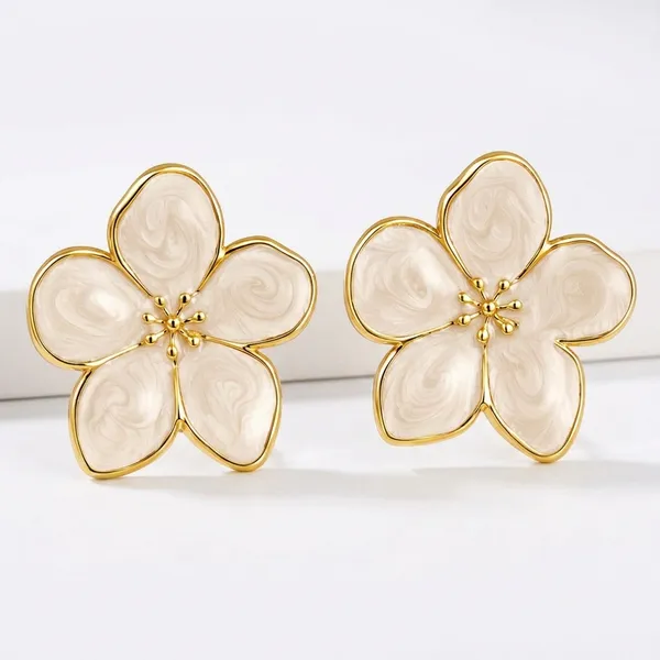White_Mother_of_Pearl_Floral_Stud_Earrings_in_Gold_Tone