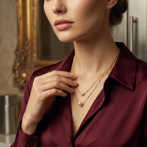 Gold_Tone_Layered_Chain_Necklace_With_Pearl_Accents