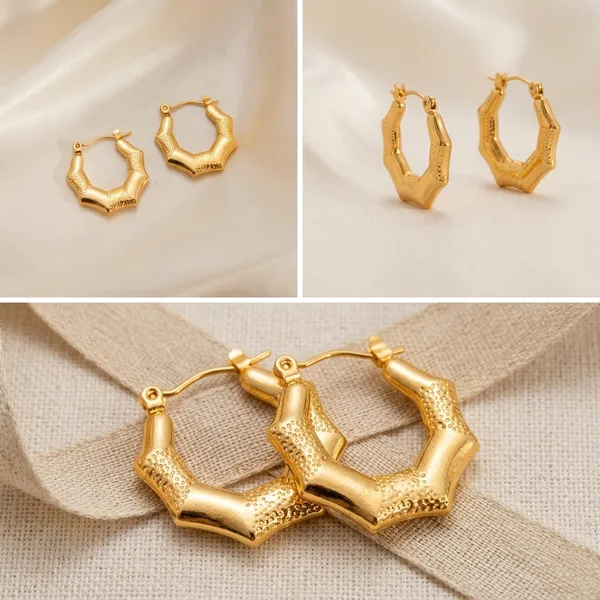Gold_Toned_Textured_Hoop_Earrings_for_Women