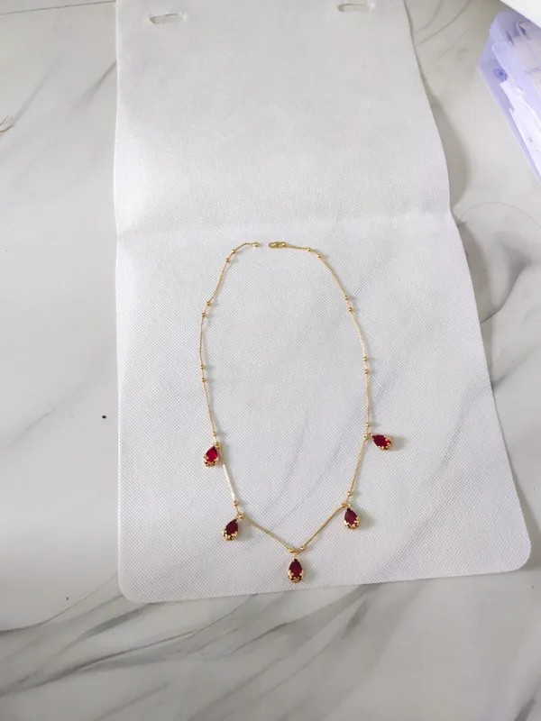 Gold_Pearl_Ruby_Stone_Charm_Necklace_For_Women