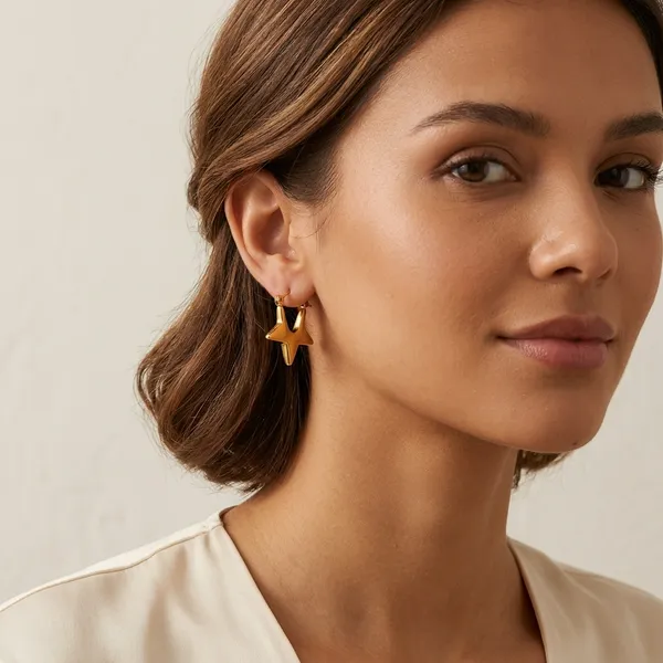 Gold_Star_Charm_Hoop_Earrings_for_Women
