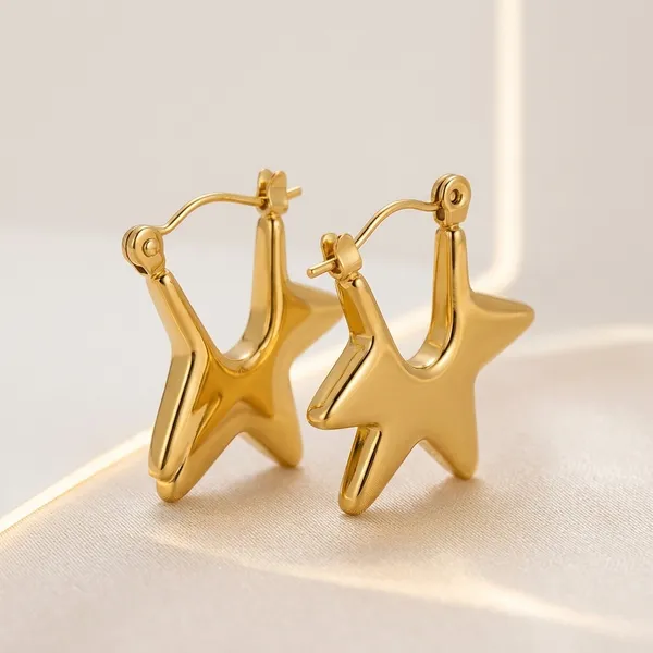 Gold_Star_Charm_Hoop_Earrings_for_Women