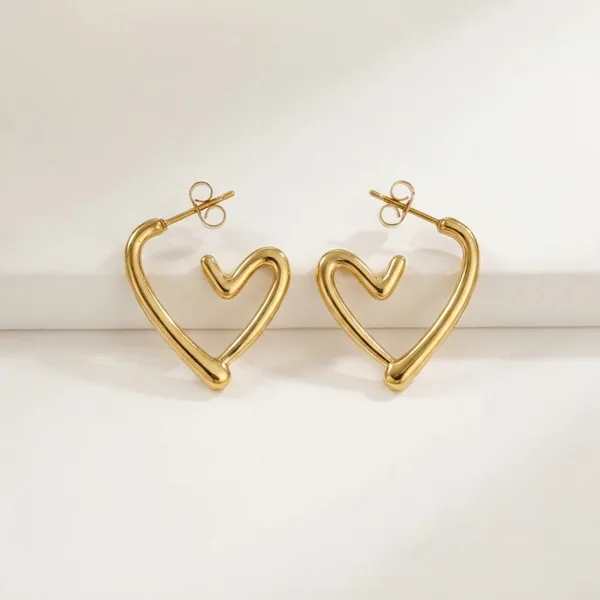 Gold_Plated_Heart_Shaped_Hoop_Earrings_for_Women