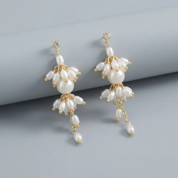 White_Pearl_Gold_Tone_Dangle_Earrings_for_Women