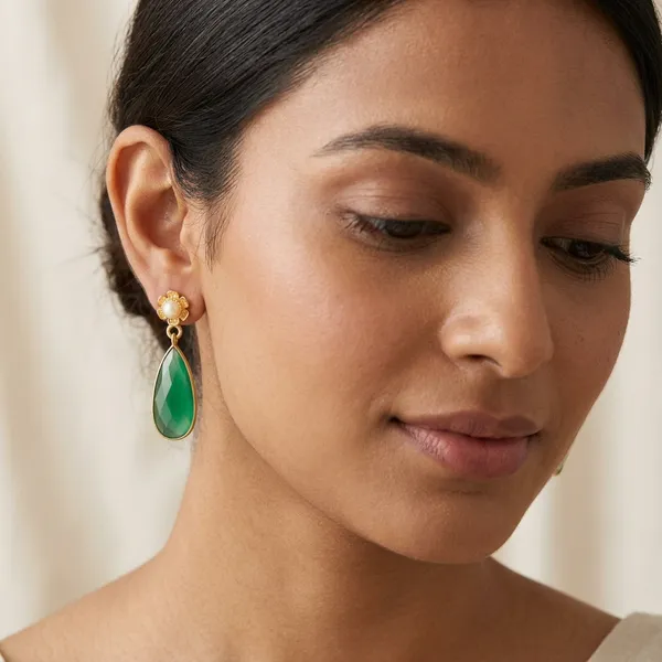Gold_Tone_Green_Stone_Drop_Earrings_for_Women