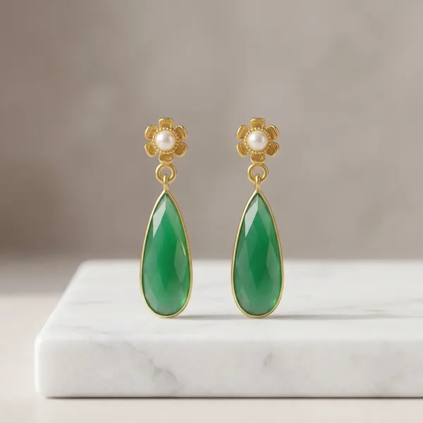 Gold_Tone_Green_Stone_Drop_Earrings_for_Women