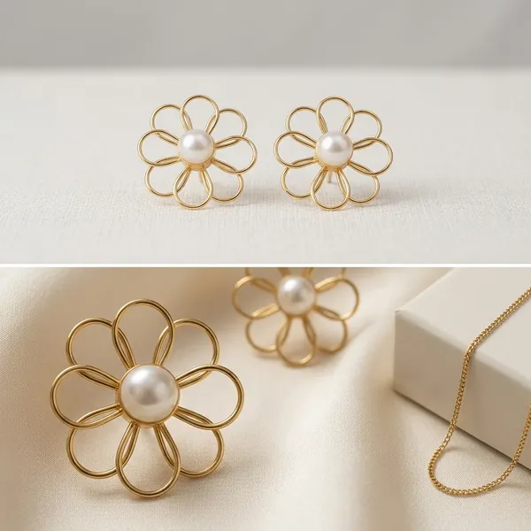 Gold_Tone_Pearl_Flower_Stud_Earrings_for_Women