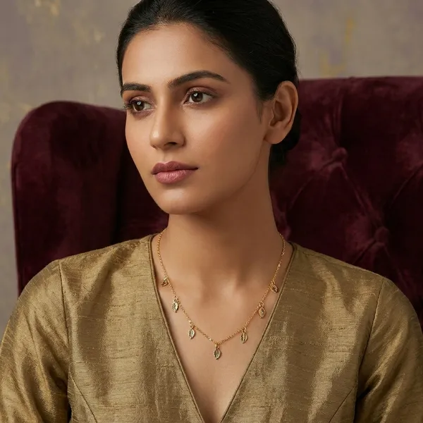 Gold_Plated_Leaf_Charm_Delicate_Chain_Necklace_for_Women