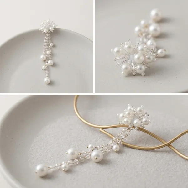 White_Pearl_Crystal_Cluster_Drop_Earrings_for_Women